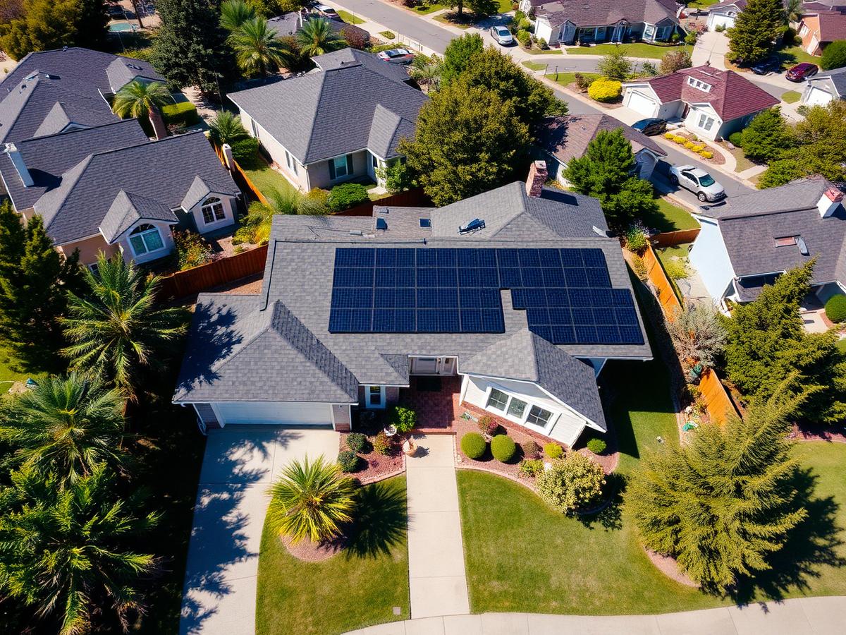 Single-story ranch · full roof-mounted array